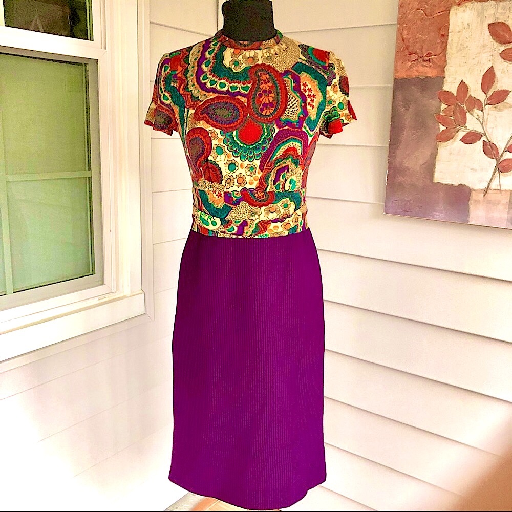 Vintage LILLI ANN KNIT Dress & Coat Set